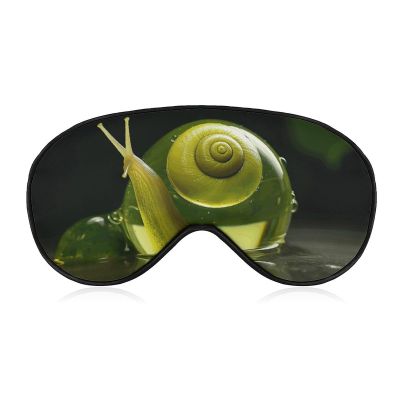 Sleep Mask Soft Comfortable Eye Mask with Adjustable Strap Eye Cover Glass SnailEye Shade for Men Women Work Travel
