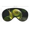 Sleep Mask Soft Comfortable Eye Mask with Adjustable Strap Eye Cover Glass SnailEye Shade for Men Women Work Travel view 2