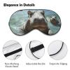 Sleep Mask Soft Comfortable Eye Mask with Adjustable Strap Eye Cover Cute HipposEye Shade for Men Women Work Travel view 3