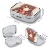 Pill Organizer, Portable Pill Box, Travel 7 Day Pillcase Japan Anime Medicine Organizer 2 Compartments Medicine Container for Vitamins, Medications, Fish Oil and Supplements view 2