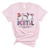4th of July Dental Squad Shirt Tooth USA Flag American Dentist Tee Patriotic Dentist Shirt Funny Dental Office July 4th Gift view 2