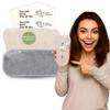 Wingless Camel Toe Panty Liners with Adhesive Sticker (Small, 7-Pack) 2-in-1 Reusable Camel Toe Guard & High-Temp Washable Cloth Liners 100% Breathable Organic Cotton, Stay-Put Made in EU view 1