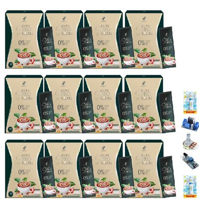 10 Sachets/Box(150Grams) Intense Delicious Much Mellow Instant Good Shape S Sure Pro Coffee ByPei Arabica Roasted 0% Sugar Set 12 By Thaigiftshop [Get Free Tomato Facial Mask]