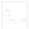 Grab Bars Type L Wall-Mounted Disabled Safety Support Non-Slip Toilet Stainless Steel view 2