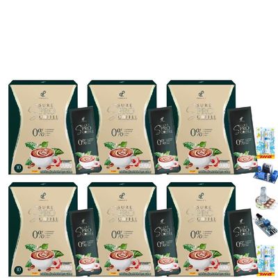 10 Sachets/Box(150Grams) Intense Delicious Much Mellow Instant Good Shape S Sure Pro Coffee ByPei Arabica Roasted 0% Sugar Set 6 By Thaigiftshop [Get Free Tomato Facial Mask]