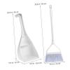 Hemobllo 1 Set Mini Dustpan and Brush Compact Broom with Dustpan for Easy Cleaning of Crumbs and Dirt Integrated Design for Efficient Storage for Small Spaces view 2