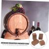 Hemobllo Wooden Toasting Chips for Red Wine Brewing Toast Oak Wood Random Shapes Enhance Flavor Aroma Restaurants Bars Cafes Natural Wood Chips view 4