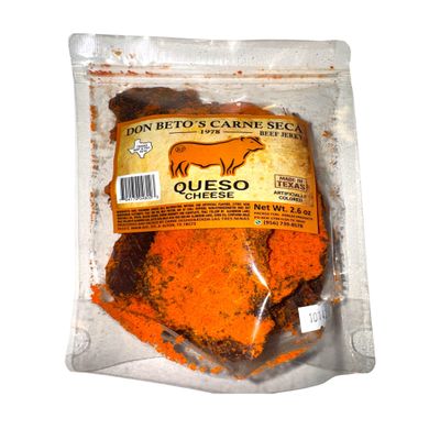 Don Beto's Queso Flavored Beef Jerky, Made in Texas, 2.6 oz