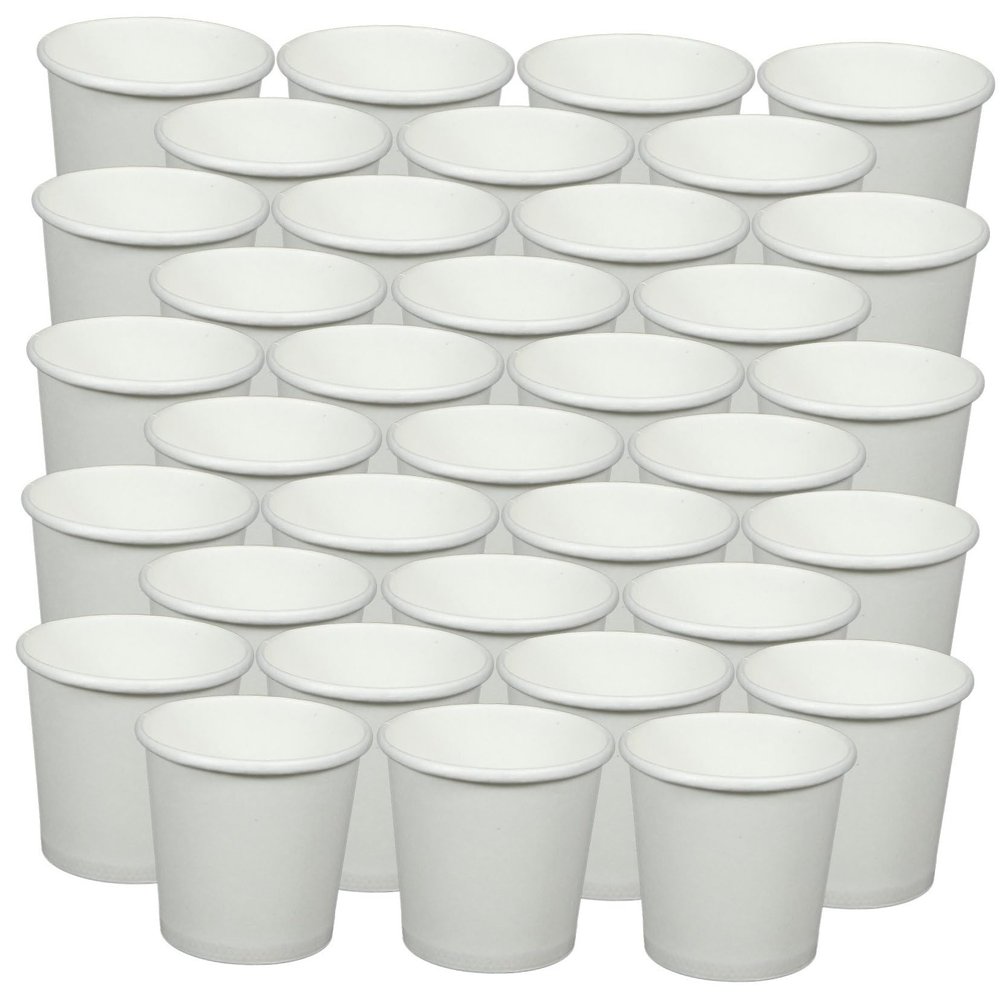 NOLITOY 100pcs 1oz Disposable Paper Cups Small Snack Cups for Coffee and Juice Party Drinking for Events and Bathroom Use