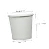 NOLITOY 100pcs 1oz Disposable Paper Cups Small Snack Cups for Coffee and Juice Party Drinking for Events and Bathroom Use view 2