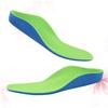 VALICLUD Children's Flatfoot Arch Support Insoles 1 Pair Blue Fleece Green Orthotic Feet Cushion Pads for Flat Feet Support and Comfort view 3