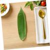ABOOFAN 100pcs Sushi Decorative Leaves Bamboo Leaves for Japanese Decorations Sashimi Dish view 4