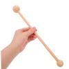 DIYEAH 5pcs Handheld Wooden Massager Hammer Stick Manual Back Shoulder Massage Tool with Dual Ball Heads for Full Body Fatigue Relief Portable for Home Office Travel view 4