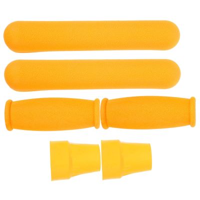 PLAFOPE 1Set Crutch Pad with Comfortable Hand Grip and Armpit Support Durable Non Slip Walking Feet Cap for Crutch Supply Easy to Clean Replacement Covers for Injury