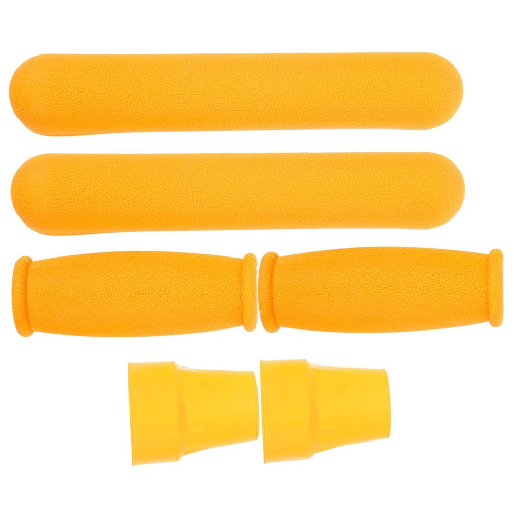 PLAFOPE 1Set Crutch Pad with Comfortable Hand Grip and Armpit Support Durable Non Slip Walking Feet Cap for Crutch Supply Easy to Clean Replacement Covers for Injury