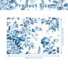 50 Sheets Blue Floral Tissue Paper Chinoiserie ift Wrapping Papers Blue and White Porcelain Flower Bouquet Packaging Paper for Birthday Wedding Baby Shower DIY Crafts Party Decor, 14 x 20 Inch (C) view 2
