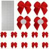 100Pcs Mini Bows,Red Ribbon Bows for Gift Wrapping,Small Bows for DIY Crafts,Gift,Sewing,Scrapbooking and Cake Wedding Birthday Christmas Party Decorations view 1