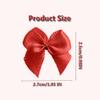 100Pcs Mini Bows,Red Ribbon Bows for Gift Wrapping,Small Bows for DIY Crafts,Gift,Sewing,Scrapbooking and Cake Wedding Birthday Christmas Party Decorations view 2