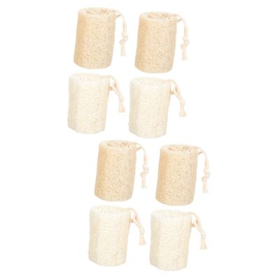 NIYANGLE 8pcs Natural Loofah Dish Scrubber Sponges for Kitchen Cleaning Bowl Washing Tools Non-Scratch and for Pots and Pans Easy to Store and Use