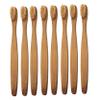 WOFASHPURET 8-Pack Bamboo Toothbrushes with Soft Bristles Biodegradable Wooden Toothbrush Set for Adults and Boys and Girls Minimalist Design for Sustainable Oral Care view 1