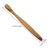 WOFASHPURET 8-Pack Bamboo Toothbrushes with Soft Bristles Biodegradable Wooden Toothbrush Set for Adults and Boys and Girls Minimalist Design for Sustainable Oral Care view 2
