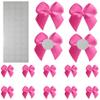 100Pcs Mini Bows,Rose Red Ribbon Bows for Gift Wrapping,Small Bows for DIY Crafts,Gift,Sewing,Scrapbooking and Cake Wedding Birthday Christmas Party Decorations view 1