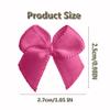 100Pcs Mini Bows,Rose Red Ribbon Bows for Gift Wrapping,Small Bows for DIY Crafts,Gift,Sewing,Scrapbooking and Cake Wedding Birthday Christmas Party Decorations view 2