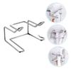 WRITWAA 1Pc Wall Mounted Hair Dryer Storage Hook Hair Dryer Holder Rack Space Saving Bathroom Organizer for Hair Tools Easy Installation Finish view 4
