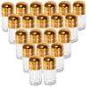 SAFIGLE 20Pcs Transparent Pill Containers Caps Mini Empty Bottles for Travel Storage and Organization for Medication Vitamins and Supplements view 1