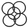 BESPORTBLE 5pcs Singing Bowl Rubber Ring Set Crystal Bowl Mat Cushion for Tibetan Support Base Accessories for Meditation and Buddhist Rituals view 1