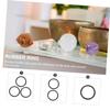 BESPORTBLE 5pcs Singing Bowl Rubber Ring Set Crystal Bowl Mat Cushion for Tibetan Support Base Accessories for Meditation and Buddhist Rituals view 4