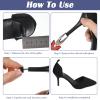 12 Pairs Heel Caps for High Heels,Heel Replacement Tips Repair Kit U Shaped for Women Shoes Wedding,Cap Cover Shoe Protectors Non Slip Tip Pin view 3