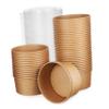 50pcs Disposable Paper Bowls Lids Large Soup Salad Containers for Meal Prep Lunch view 1
