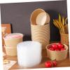 50pcs Disposable Paper Bowls Lids Large Soup Salad Containers for Meal Prep Lunch view 4
