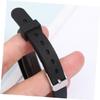 SAFIGLE Stainless Steel Curved Card Silicone Wrist Strap Adjustable Black Wrist Band for Men for Everyday Use view 2