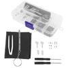HOUDERCO 2sets Eyeglass Repair Tools Screws Nose Pads and Screwdriver for Quick Glasses Fixing Portable Glasses Maintenance Kit for Eyewear Enthusiasts view 3