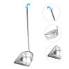 No Stoop Dustpan Garbage Shovel Stainless Steel with Plastic Grip view 3