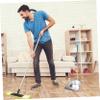 No Stoop Dustpan Garbage Shovel Stainless Steel with Plastic Grip view 4