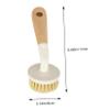 VERDANVERSE 2pcs Multi-Purpose Kitchen Brush Soft Bristle Dish Brush Stiff Bristle Scrubber for Cleaning view 2