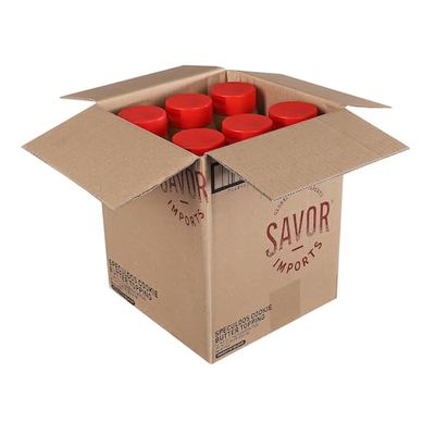 Savor Imports Speculoos Cookie Butter Topping, 38.8 oz, 6 Count Case