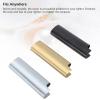 3 Pcs Metal Lighter Case 8cm Length Black Gold Silver Zinc Alloy Lighter Cover Holder Set view 4