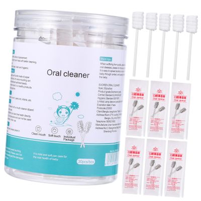 Outanaya 30pcs Boy Girl Toothbrush Soft Gauze Oral Cleaning Tool for Boy Girl Ergonomic Design for Easy Use Promotes Oral from Early Age