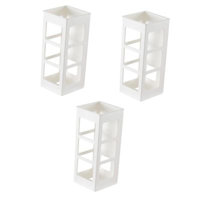 Alipis 3pcs Hair Tool Organizer Wall-Mounted Hair Dryer Straightener Holder Bathroom Wall Organizer Toiletry Holder Multi-Functional Storage Rack