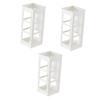 Alipis 3pcs Hair Tool Organizer Wall-Mounted Hair Dryer Straightener Holder Bathroom Wall Organizer Toiletry Holder Multi-Functional Storage Rack view 1