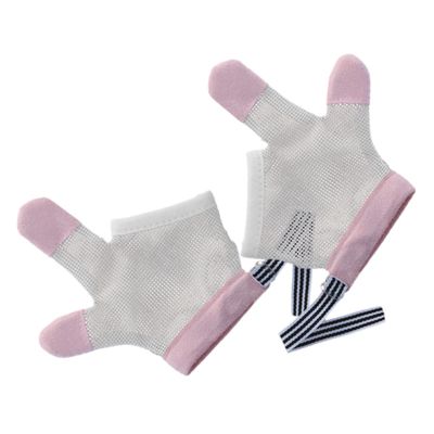 Abaodam 1 Pair Baby Stop Gloves Nylon Mesh Finger Guard