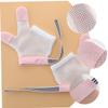 Abaodam 1 Pair Baby Stop Gloves Nylon Mesh Finger Guard view 2