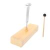 TOGEVAL C128HZ Aluminum Alloy Tuning Forks Set with Wooden Voice Box Healing Sound Therapy Instruments for Meditation and Relaxation view 1