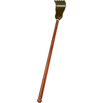 Extended Wooden Handle Back Scratcher, Practical Back Massager Tool for Office, Itching Artifact for The Elderly, with Resin Gripper(A,40cm*1)