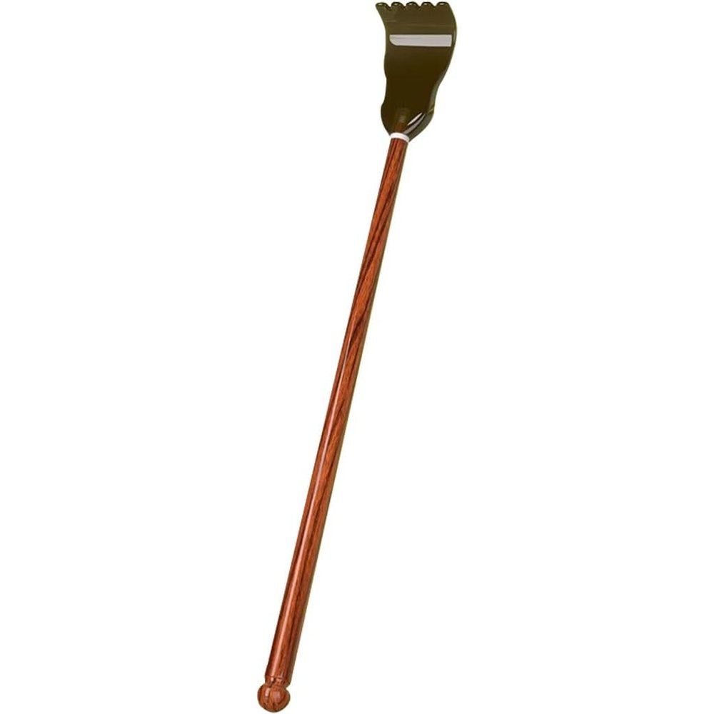 Extended Wooden Handle Back Scratcher, Practical Back Massager Tool for Office, Itching Artifact for The Elderly, with Resin Gripper(A,40cm*1)