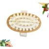 ARTSEWPLY Wooden Handheld Massage Brush for Body Relaxation Natural Exfoliating Tool for Invigorates Skin and Improves Circulation Soft Bristle Design view 3